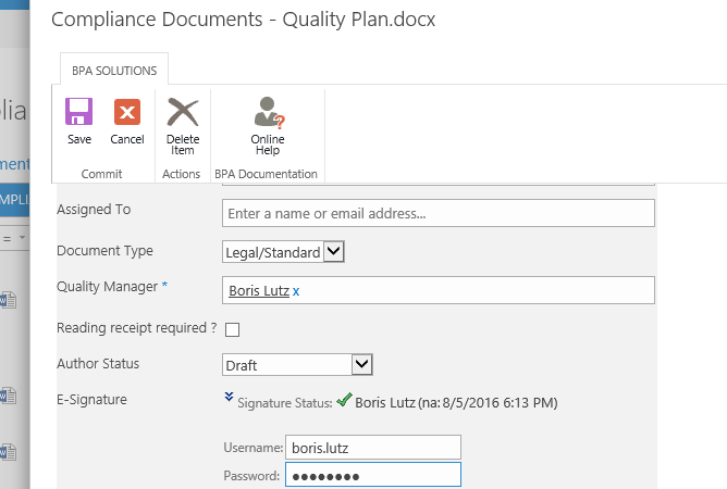 Document properties