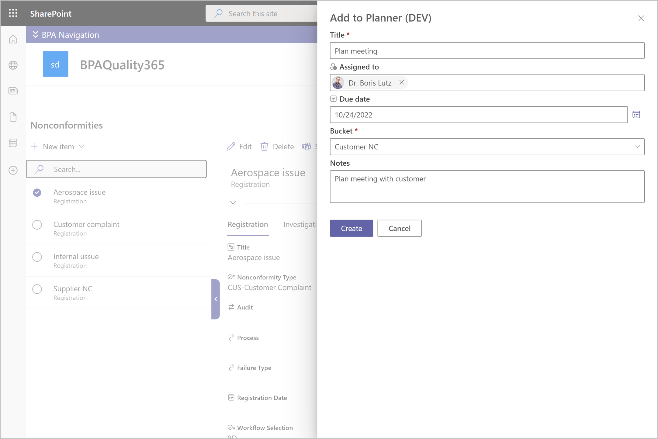 BPA Planner Task