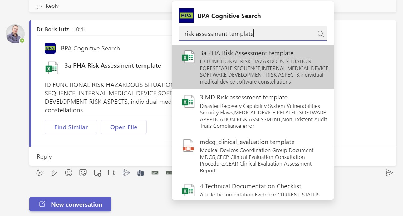 Share Document Cards in Teams Discussions